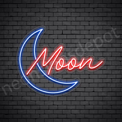 Bar and Pub Neon Light Blue Moon