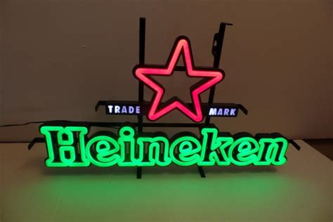 Bar and Pub Neon Light Heineken Beer Bottle