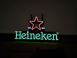 Design de panneau de néon de bar et de pub pour Heineken