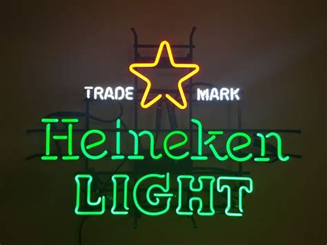Neon sign design for heineken