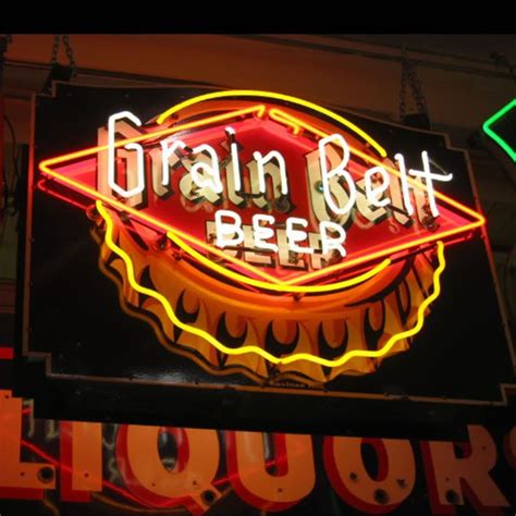 Lights Grain Belt Beer Sign neons
