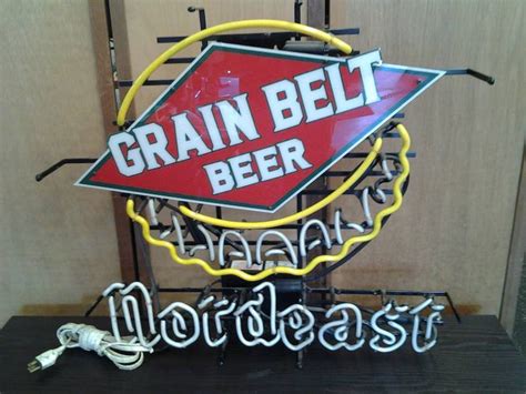 Neon Grain Belt Beer Sign
