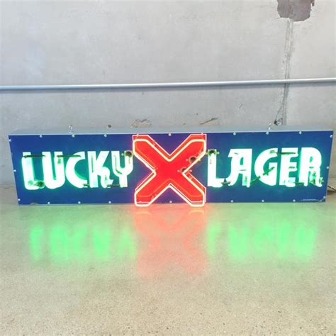 Lights Signs, Lights Trapping, and Lucky Lager neons