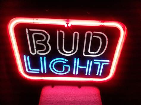 Old Bud Light Neon Signs for Sale for bar