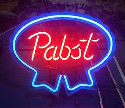 Pabst Blue Ribbon Neon Sign For Sale