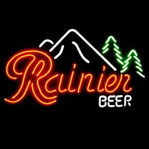 Signe éclairée de bière Rainier