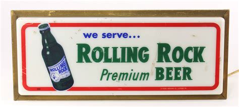 Rolling Rock Light Up Sign with LED Strip