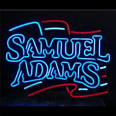 Signe de néon de bière Samuel Adams