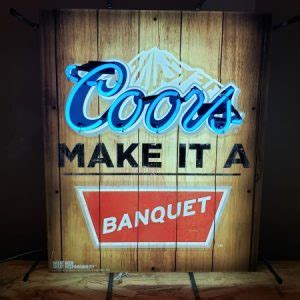 Signale de bar et de pub pour Coors Banquet Bière