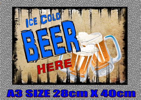 Bar et pub le panneau de bière d'origine et authentique Ice House