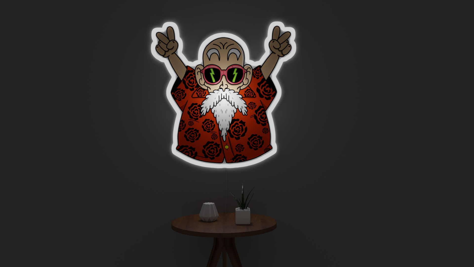 The Master Roshi led neon sign