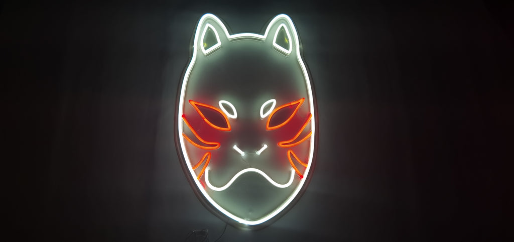 Kakashi Anbu Mask LED Wall Art