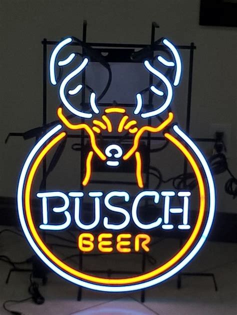 Bar and Pub Vintage Busch Light Neon Sign