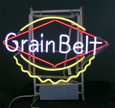 Vintage Grain Belt Beer Neon Sign