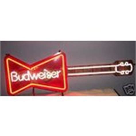 Vintage Budweiser Guitar Sign