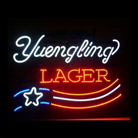 Enseigne de bière néon de l'éclair blanc Yuengling