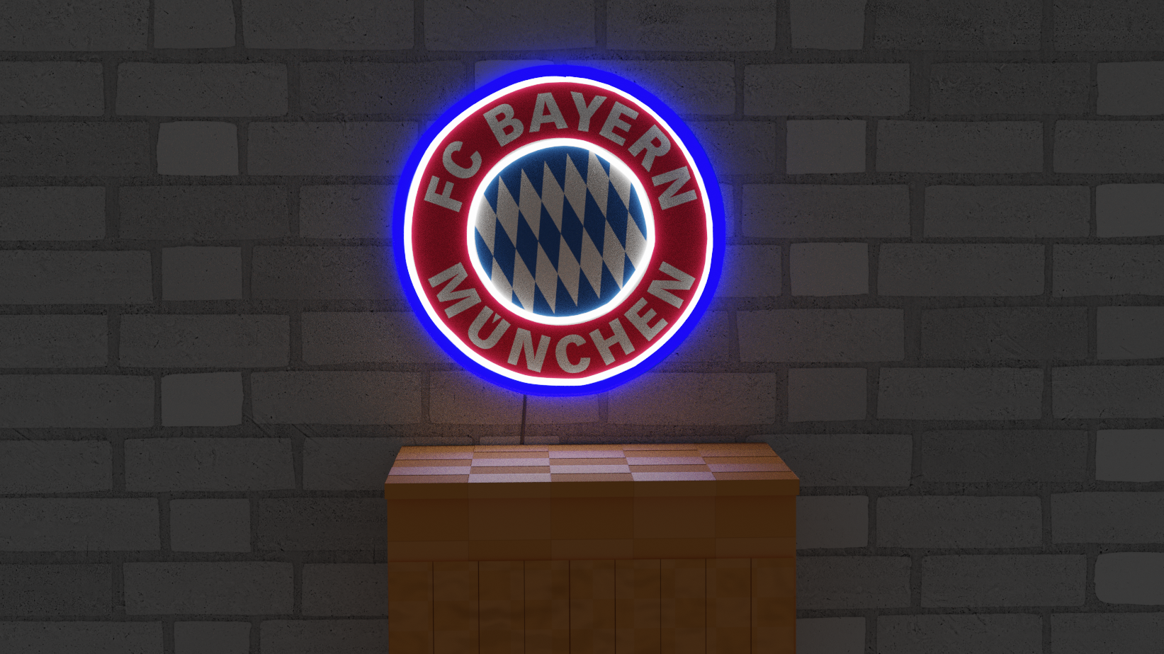 signe de néon du Bayern