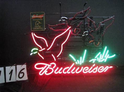 Custom Budweiser Ducks Unlimited Neon Sign