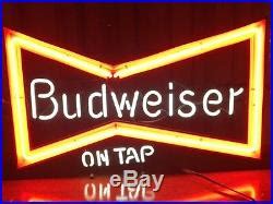 Custom Budweiser Neon Sign on Tap