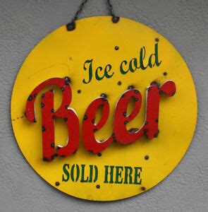 Signe de bière sur la maison de glace personnalisée - panneaux de bière pour bars à domicile