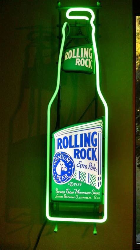 Custom Rolling Rock Light Up Sign