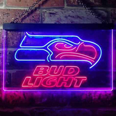 Custom Seahawk Bud Light Neon Sign