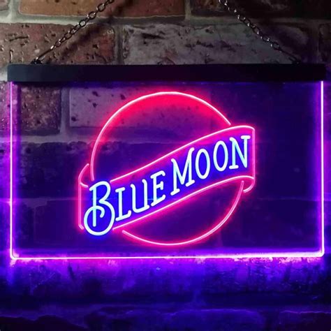 Custom Vintage Blue Moon Neon Sign