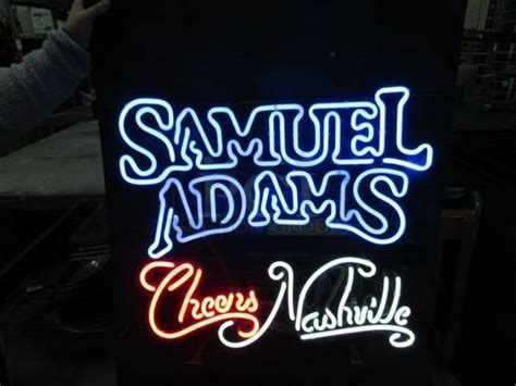 Signe de bière néon Vintage Sam Adams personnalisé