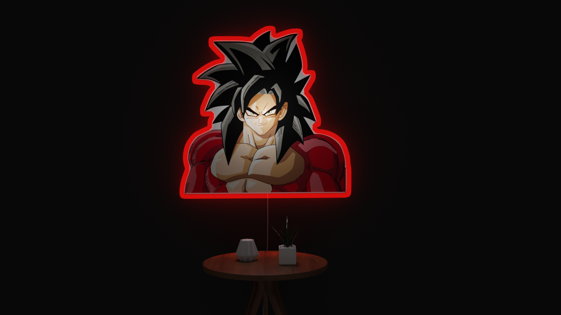 Goku Super Saiyan 4 Neon Sign