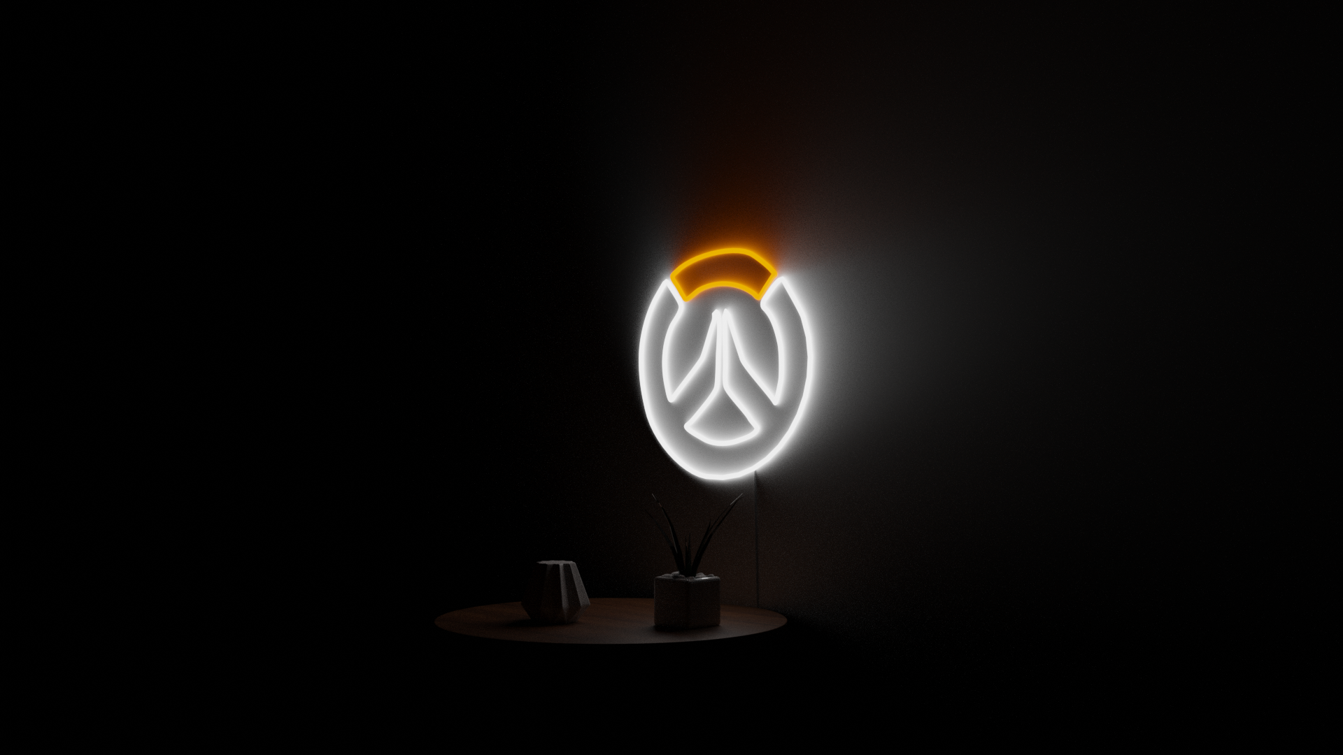 Overwatch wall led sign