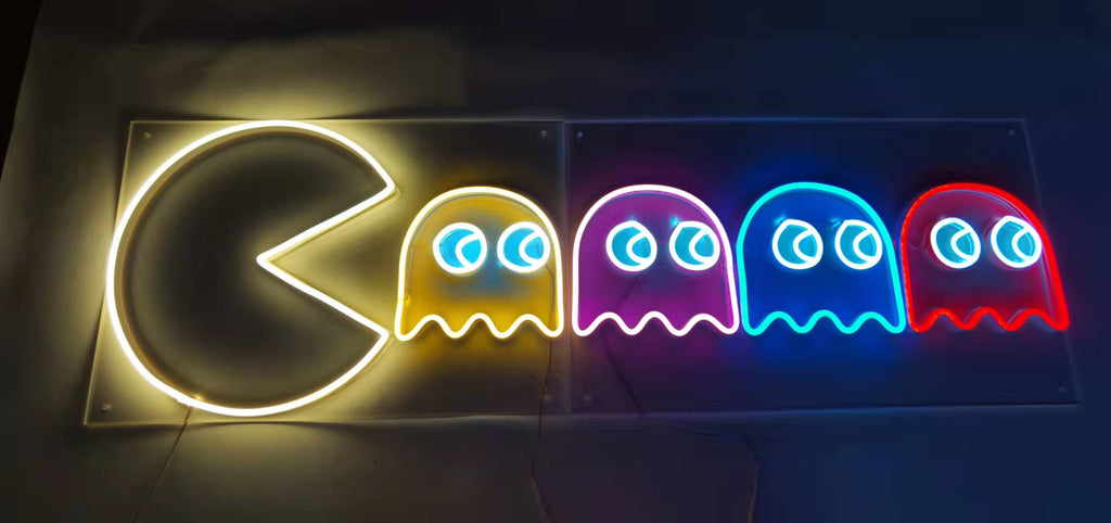 Pac-Man Neon LED Signe
