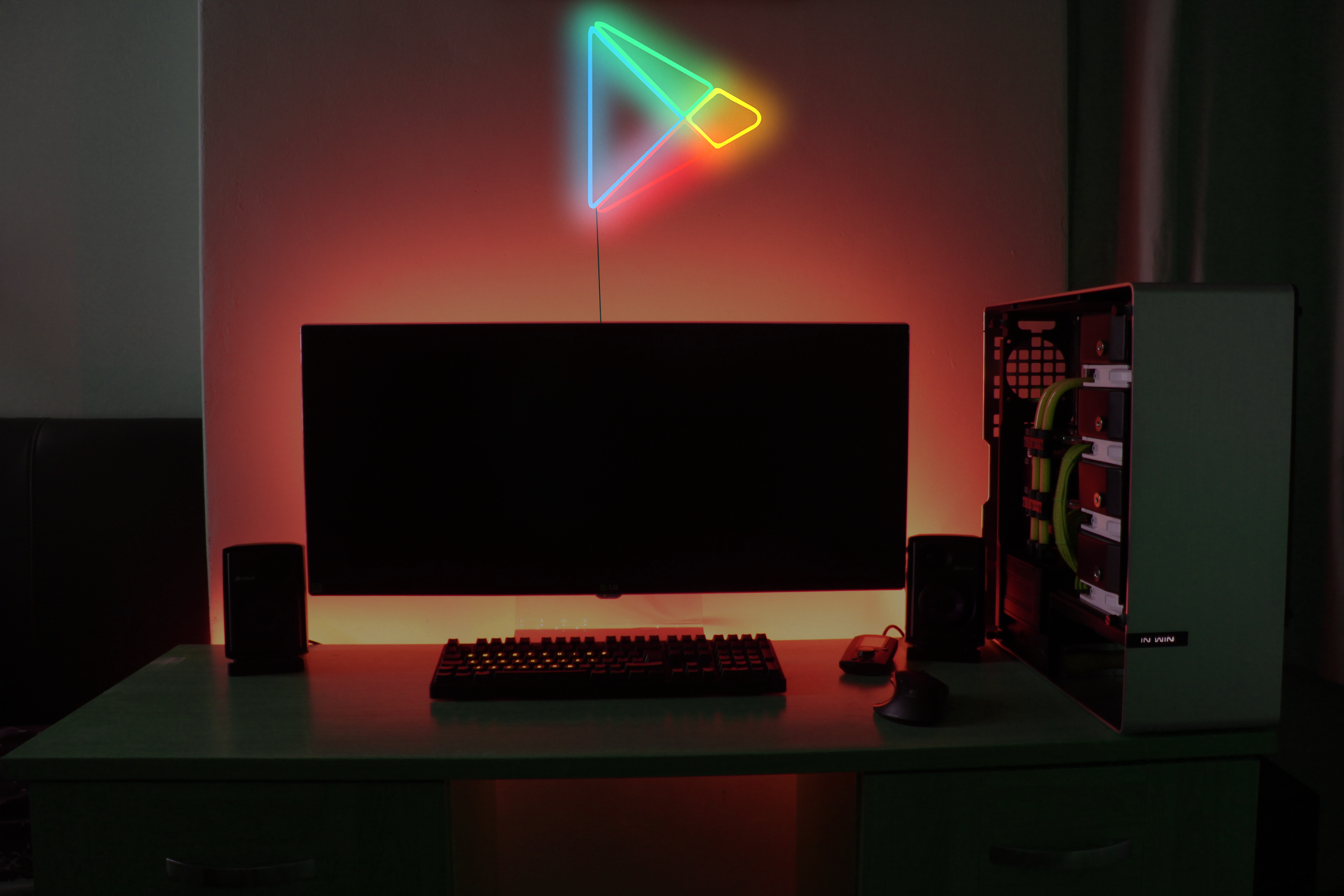 Playstore Neon Sign