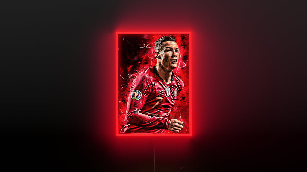 Cristiano Ronaldo Portugal Neon Cadre
