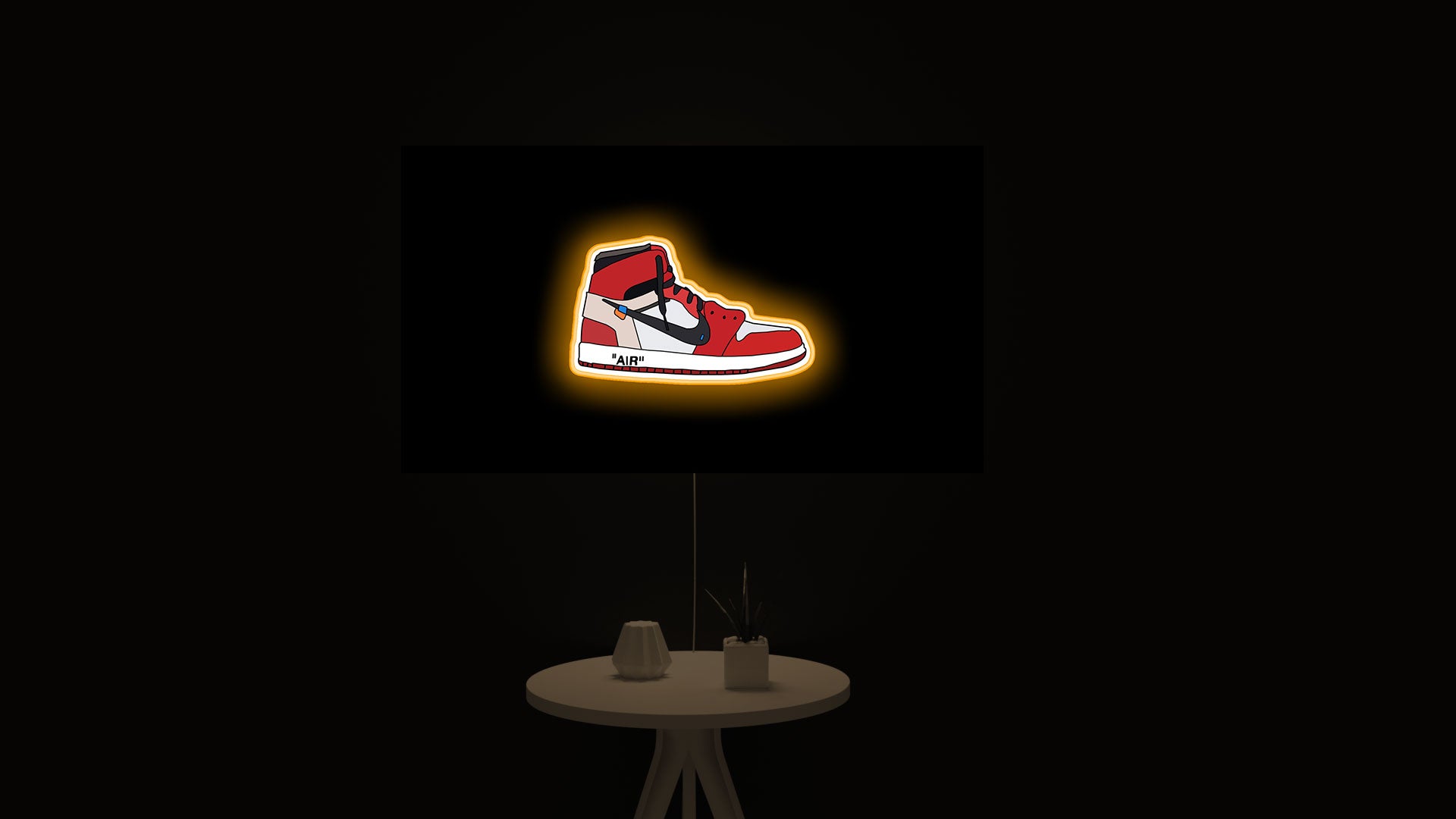 shoe sticker led light sign