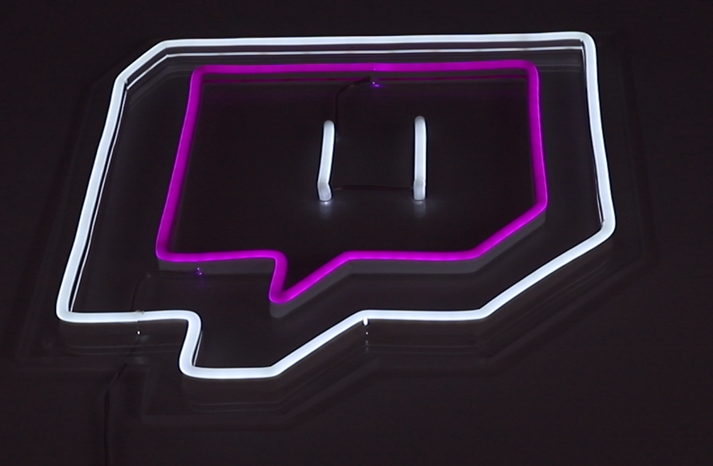 twitch neon led sign