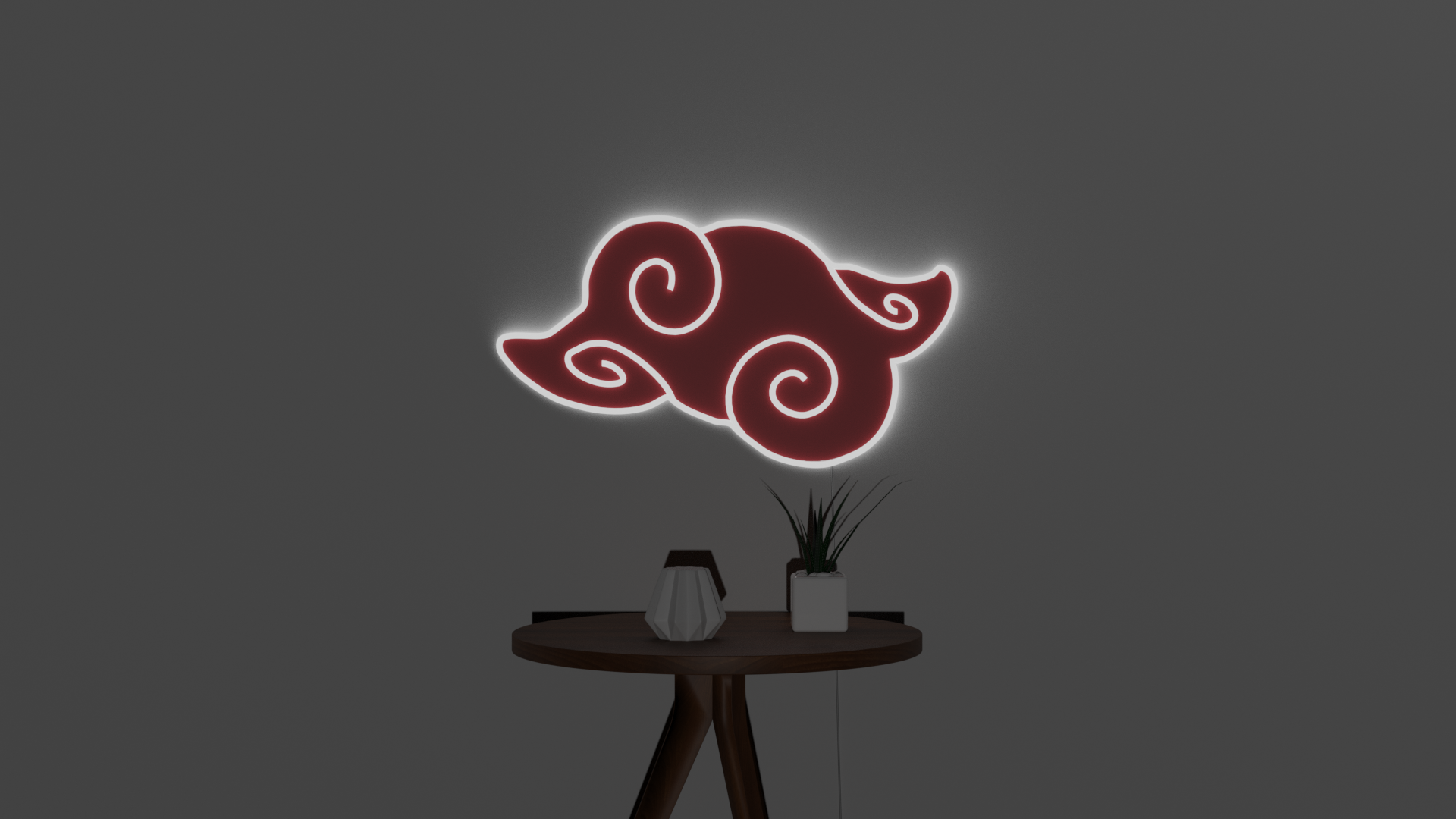 Naruto Red Cloud Lamp Bedroom