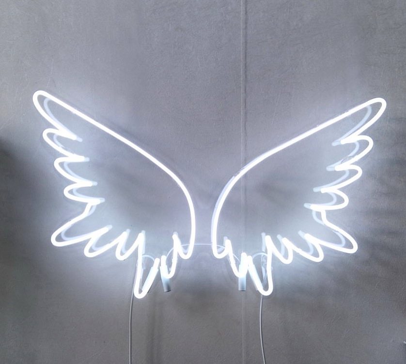 White Angel Wings Neon Sign Neon Factory