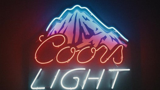 Coors Light mountain Beer Neon Sign