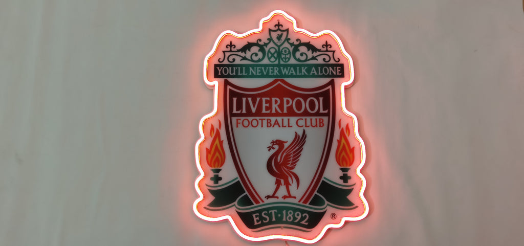 Signe de néon de badge de Liverpool