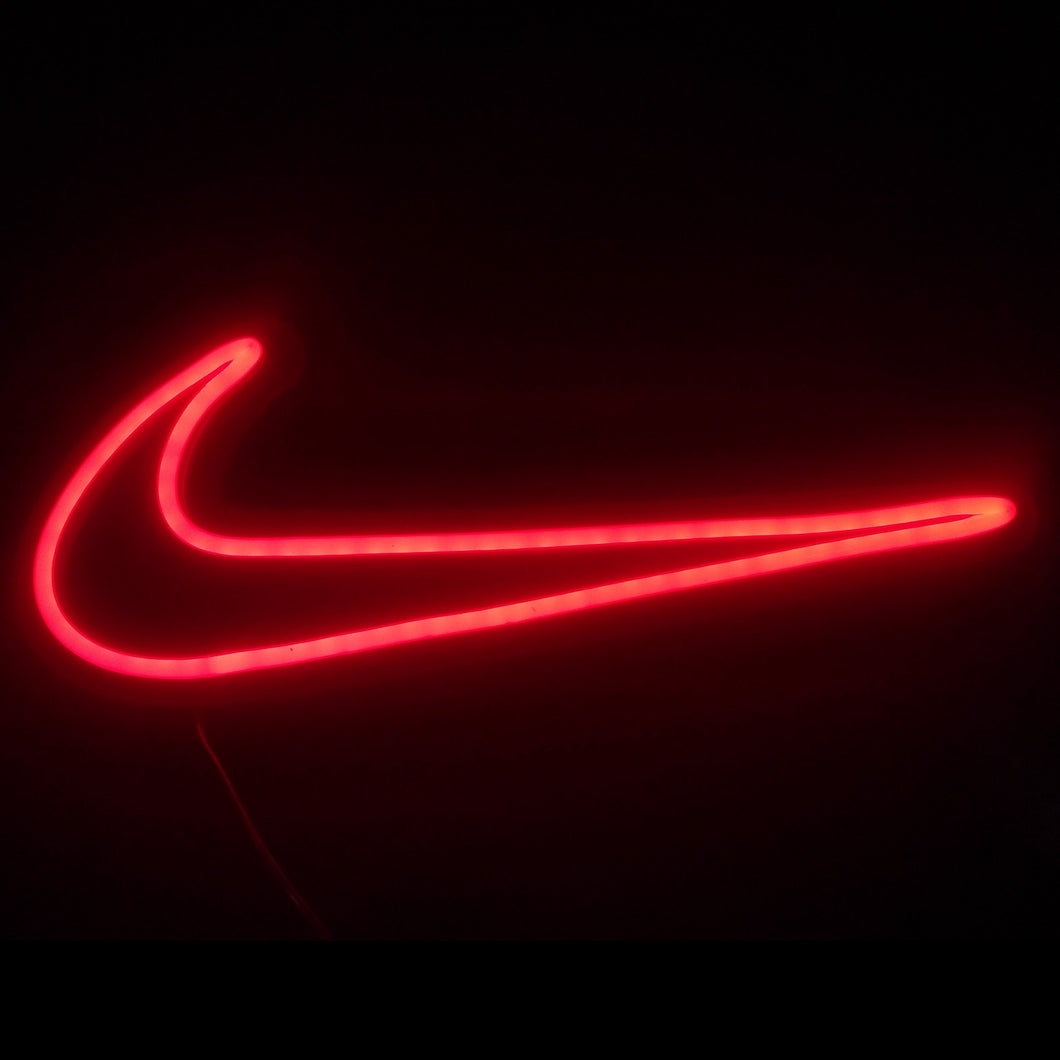 1) Nike swoosh led sign, nike logo neon 