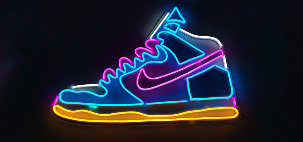 Air Jordan 1 rainbow 🌈 Sneakers Neon Sign made with LED