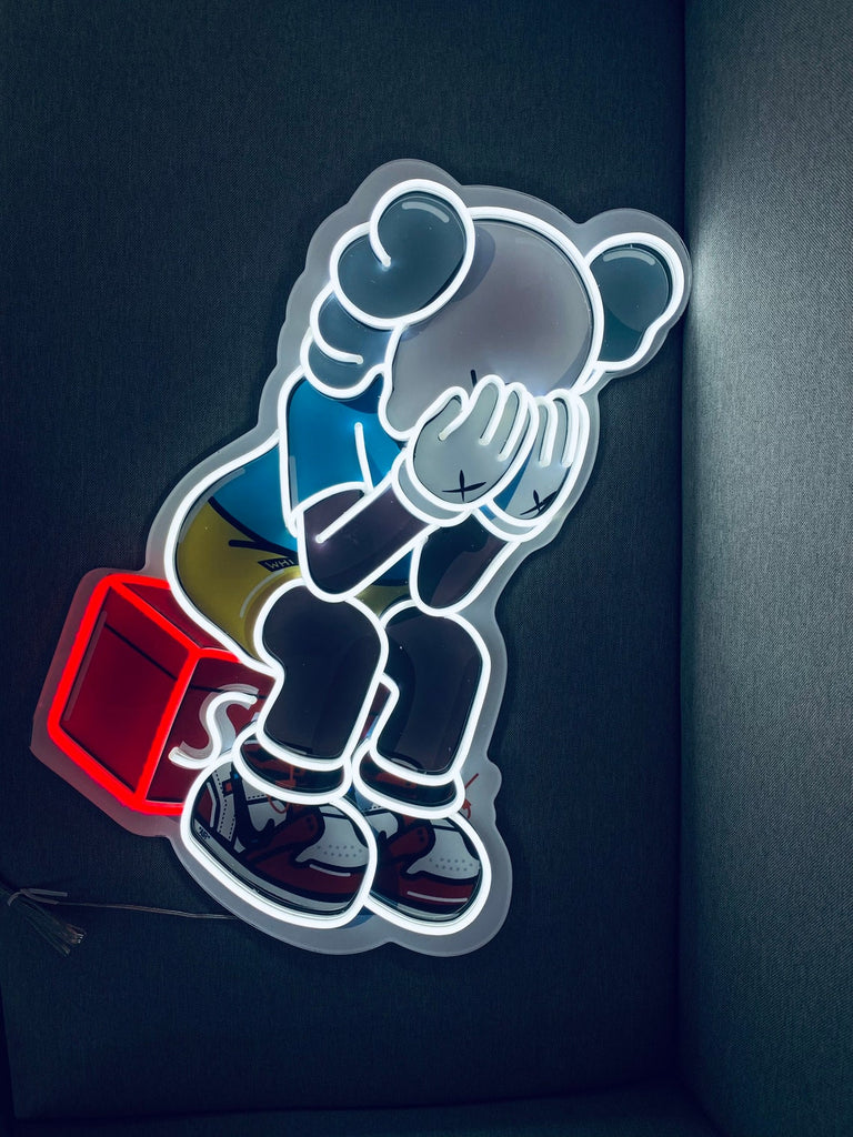 Signe du mur LED KAWS