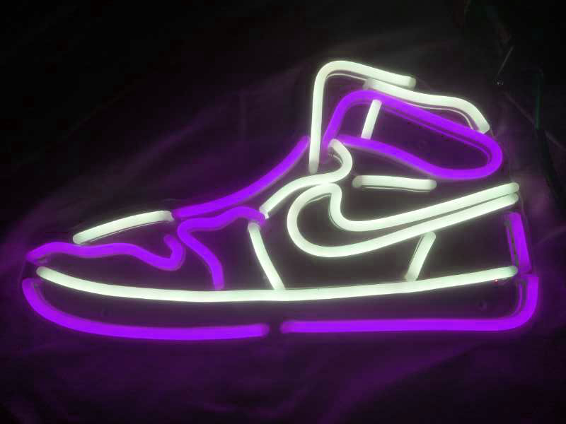 neon purple nike shoes