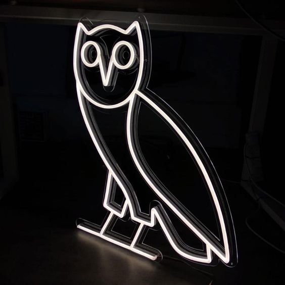 ovo owl lamp neon