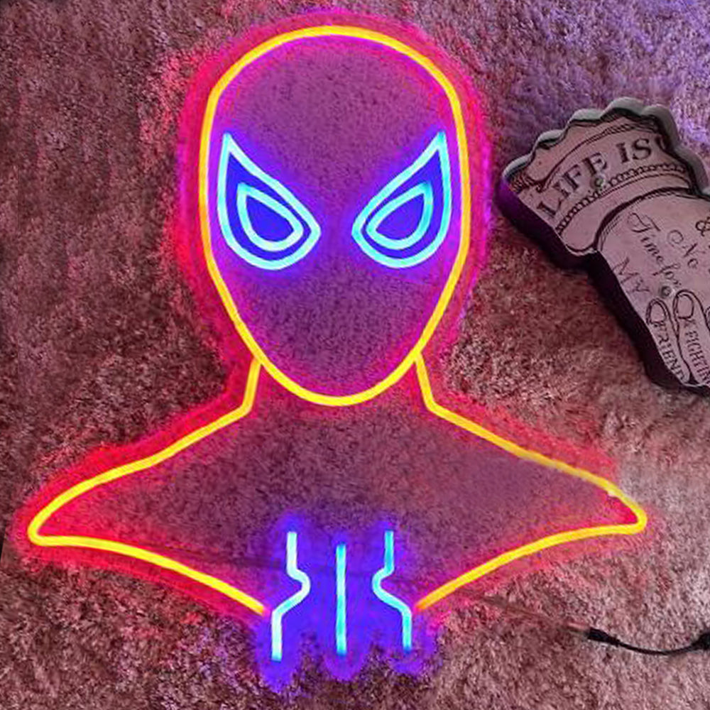 Spiderman Neon Sign made with LED