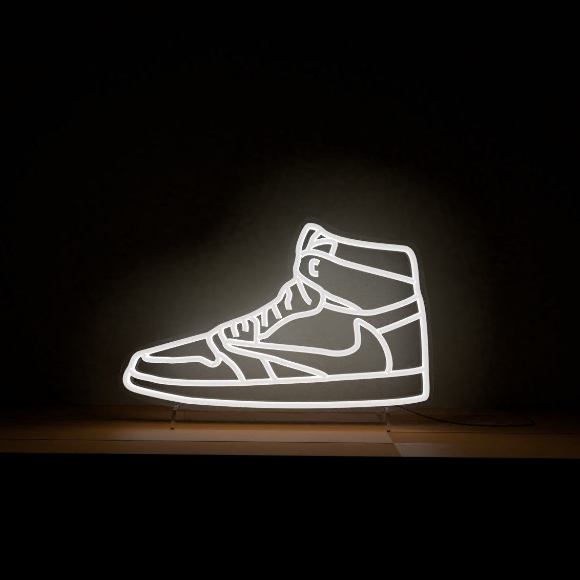 travis scott sneaker neon sign