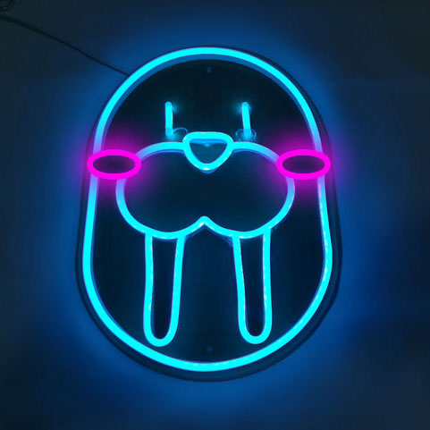 Walrus Blushing wall neon light
