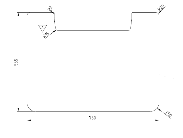 Jøtul F 165 - Gulvplate Glass