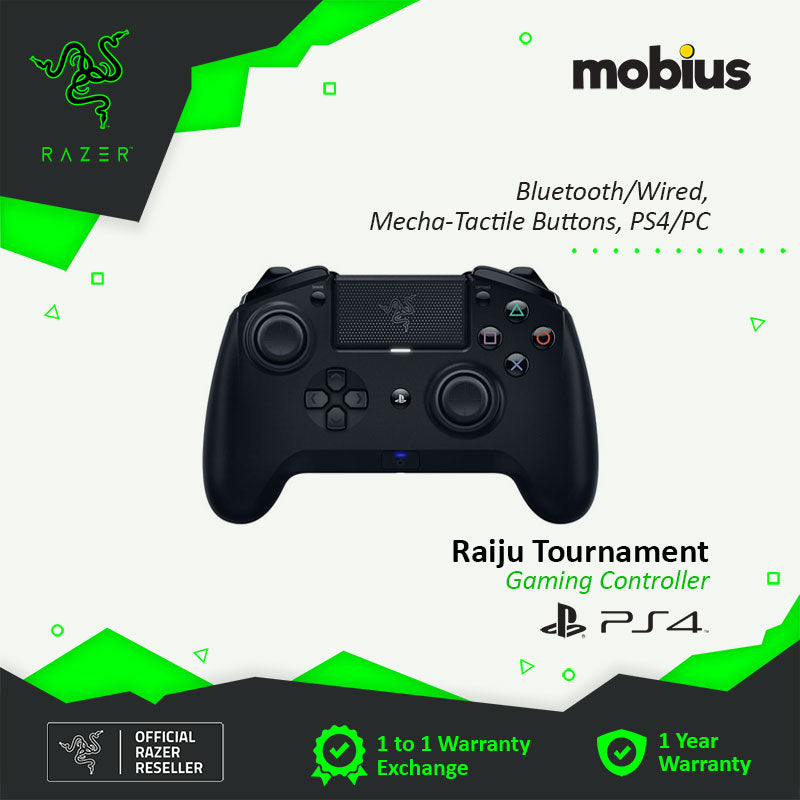 razer raiju tournament edition ps4 gaming controller bluetooth & wired