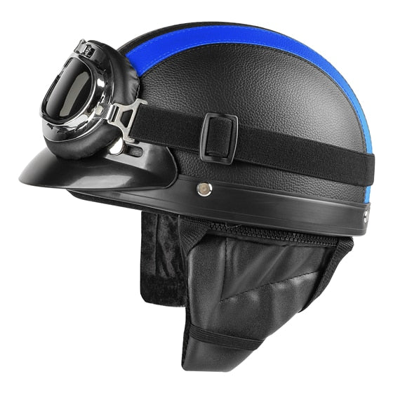 leather bike helmet